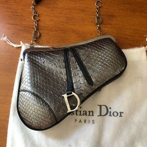 Small Christian Dior python bag